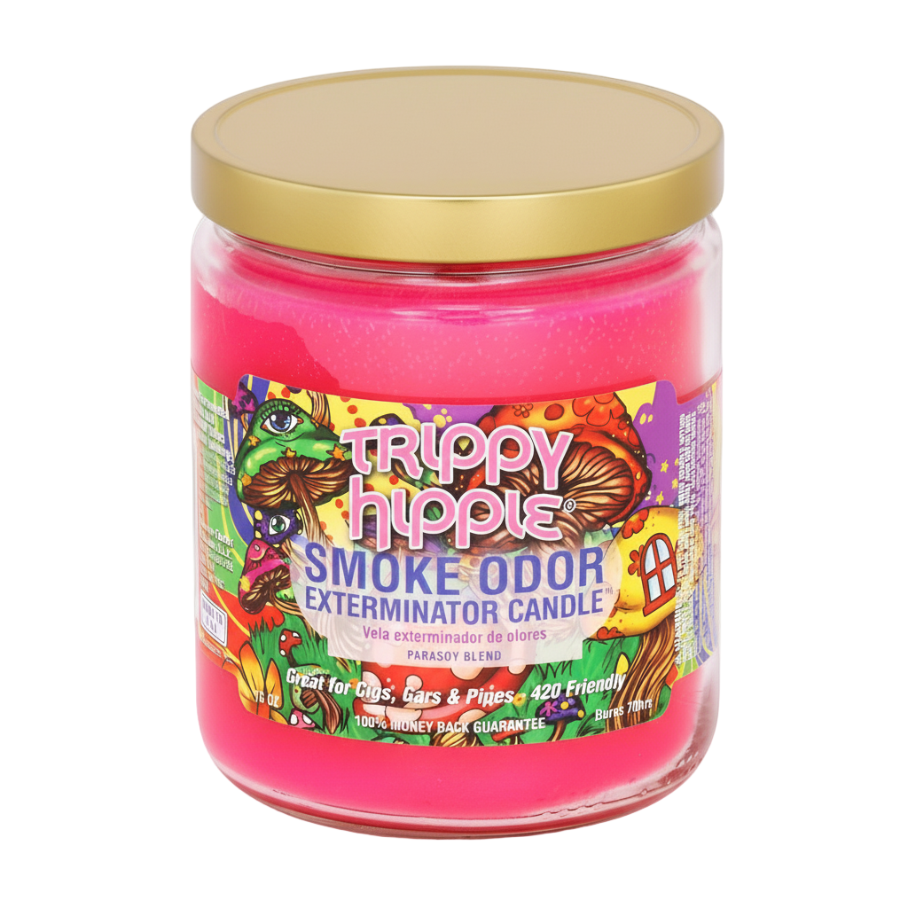 Smoke Odor Exterminator Candle - Trippy Hippie - The Wee Smoke Shop