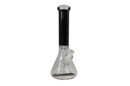 Supreme X LV 14" 9mm Beaker Bong - Black/Red - The Wee Smoke Shop