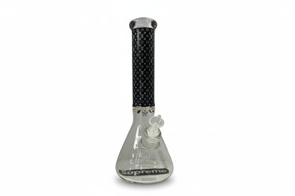 Supreme X LV 14" 9mm Beaker Bong - Black - The Wee Smoke Shop