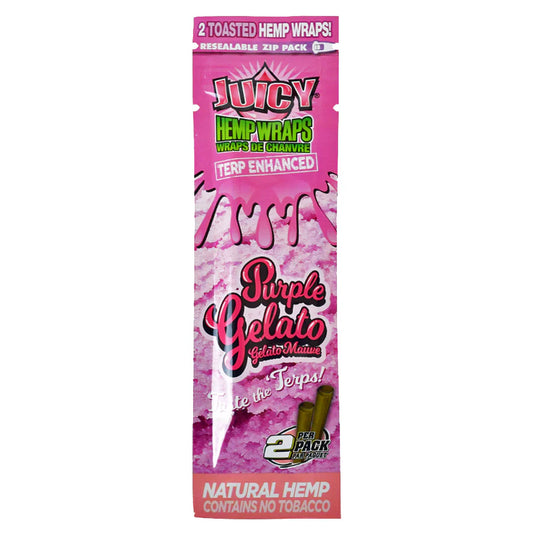 Hemp Wraps Juicy Jay Terp Enhanced - Purple Gelato - The Wee Smoke Shop