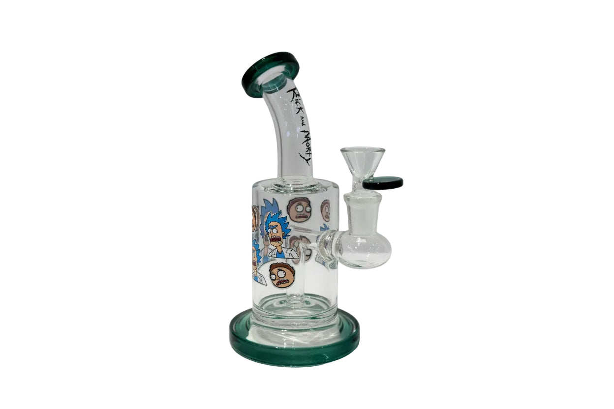 Wheel 6" R&M Dab Rig - Teal - The Wee Smoke Shop