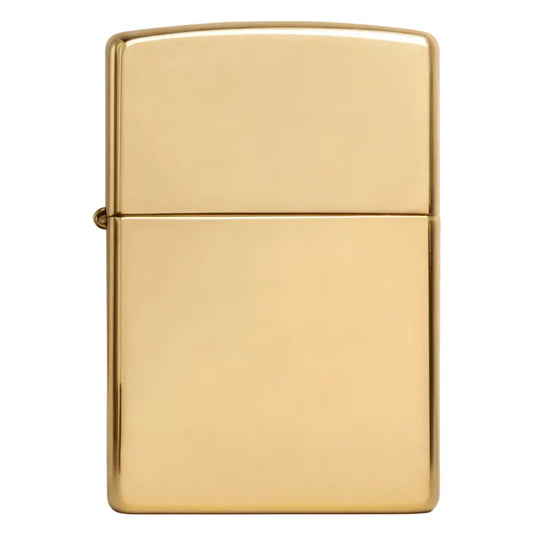 Gold lighter on a white background