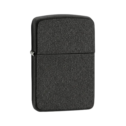 Zippo Black Crackle 1941 Replica Lighter On white background