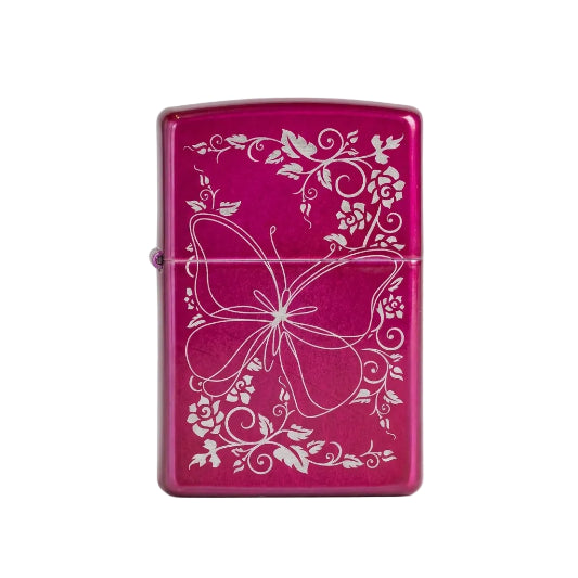 Zippo Butterfly Design Lighter on white background