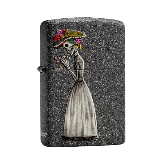 Zippo Day Of Dead Skulls Set on white background