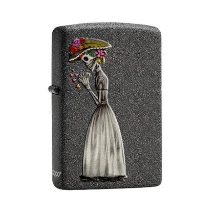 Zippo Day Of Dead Skulls Set on white background