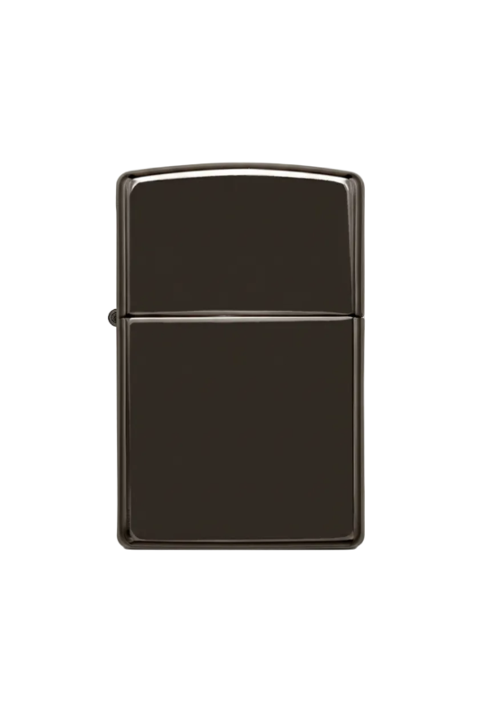 Zippo Ebony Lighter on white background