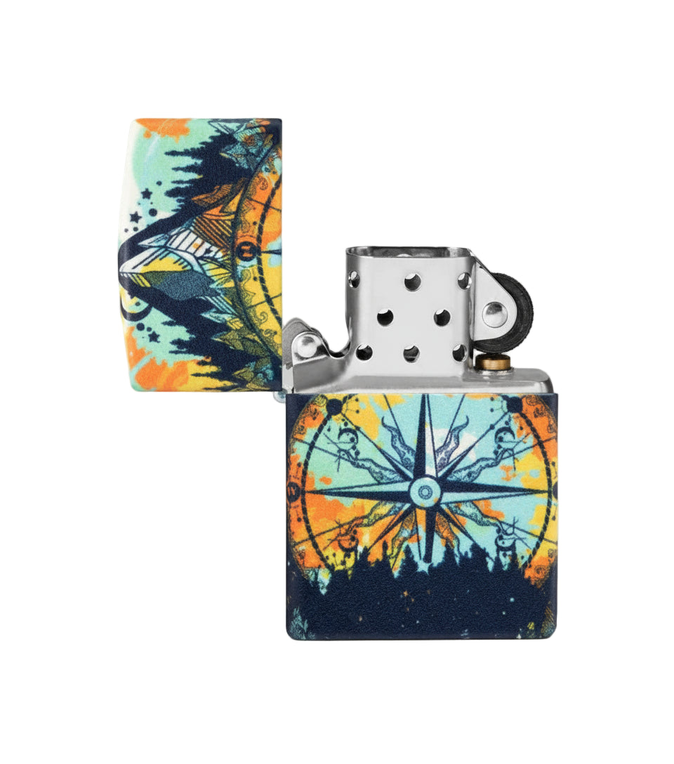 Zippo Glow in the Dark Colourful Compass - The Wee Smoke Shop