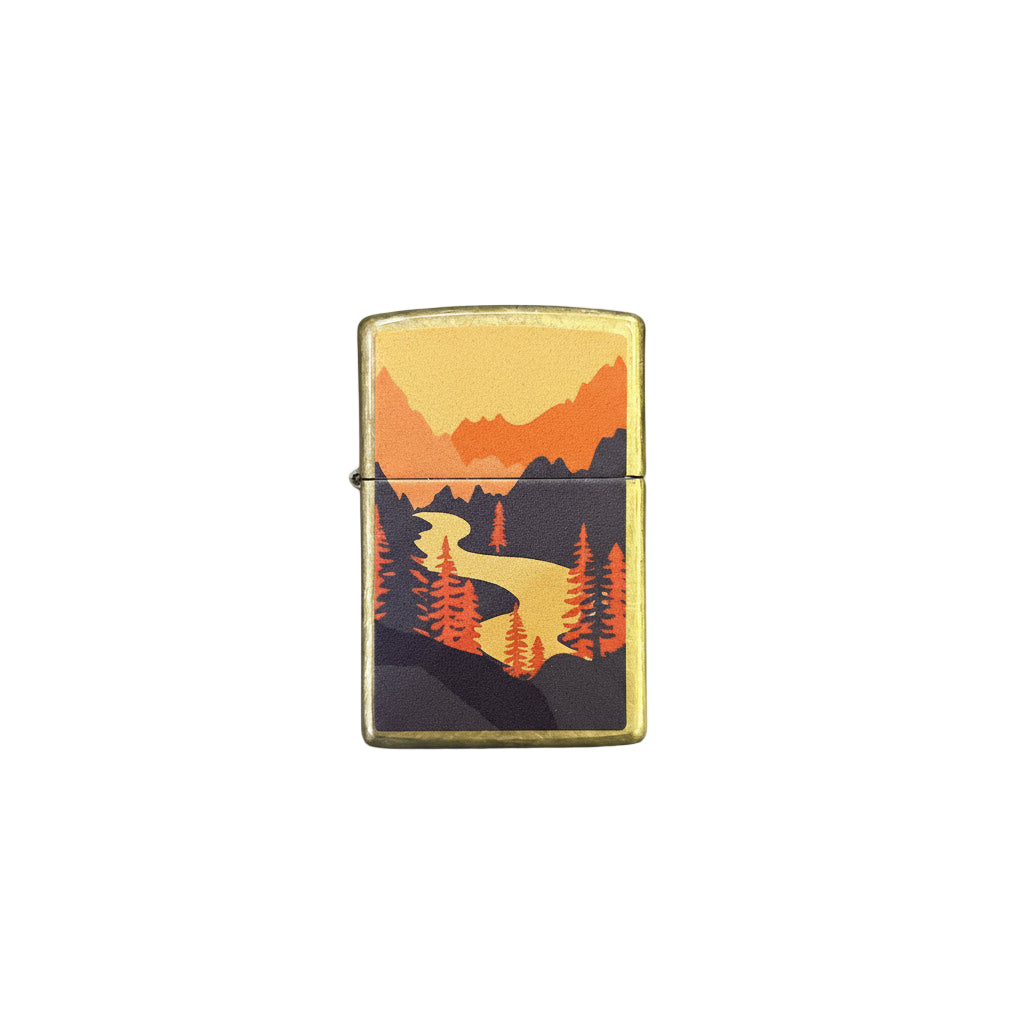 Zippo Gold Mountain Design - The Wee Smoke Shop