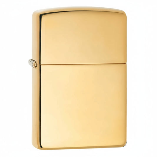 Zippo High Polish Brass - The Wee Smoke Shop