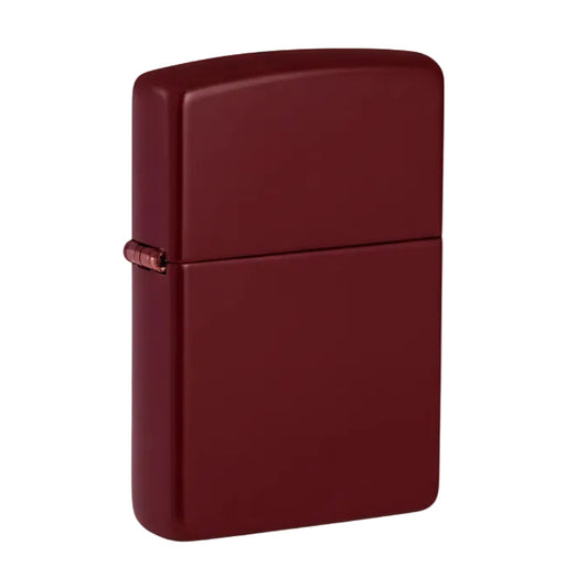 Merlot matte Zippo lighter with deep red finish. - The Wee Smoke Shop