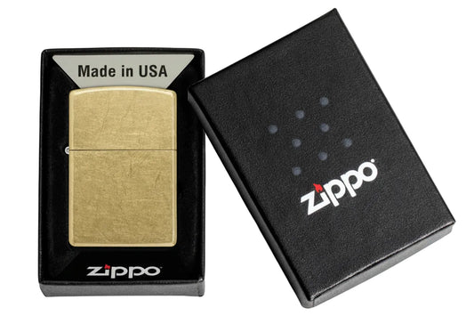 Zippo Regular Street Brass - Zippo Lighter - The Wee Smoke Shop