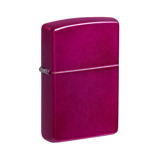 Zippo Translucent Candy Raspberry Lighter On White Background