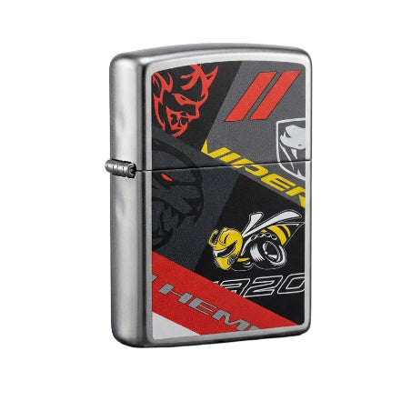 Zippo Viper Dodge Lighter On White Background
