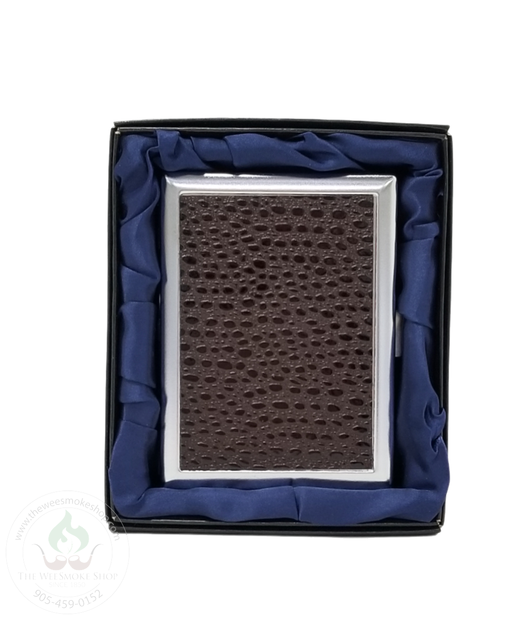Black Textured Metal Cigarette Case-storage-The Wee Smoke Shop