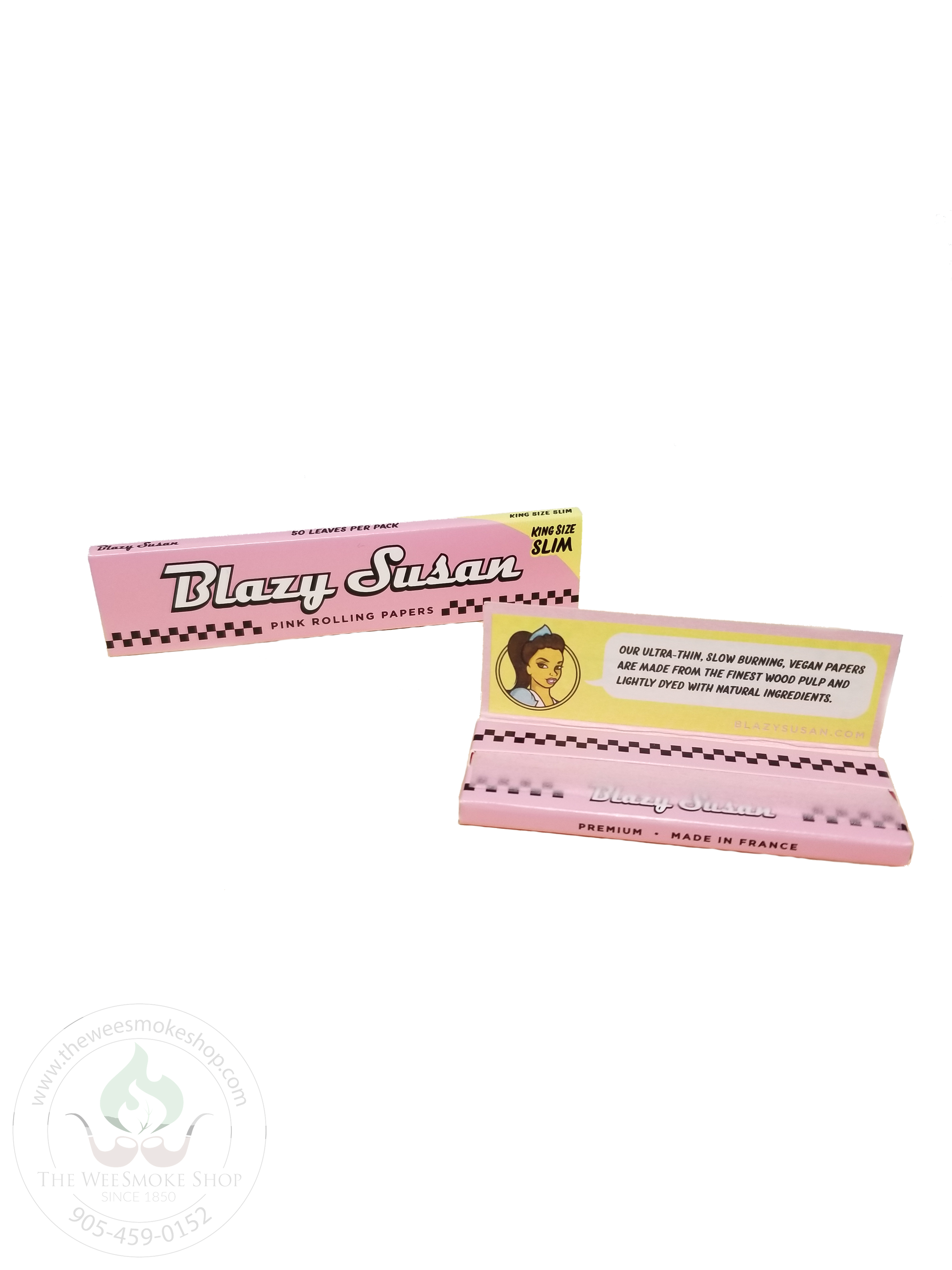 Blazy Susan Pink Rolling Papers-rolling papers-The Wee Smoke Shop