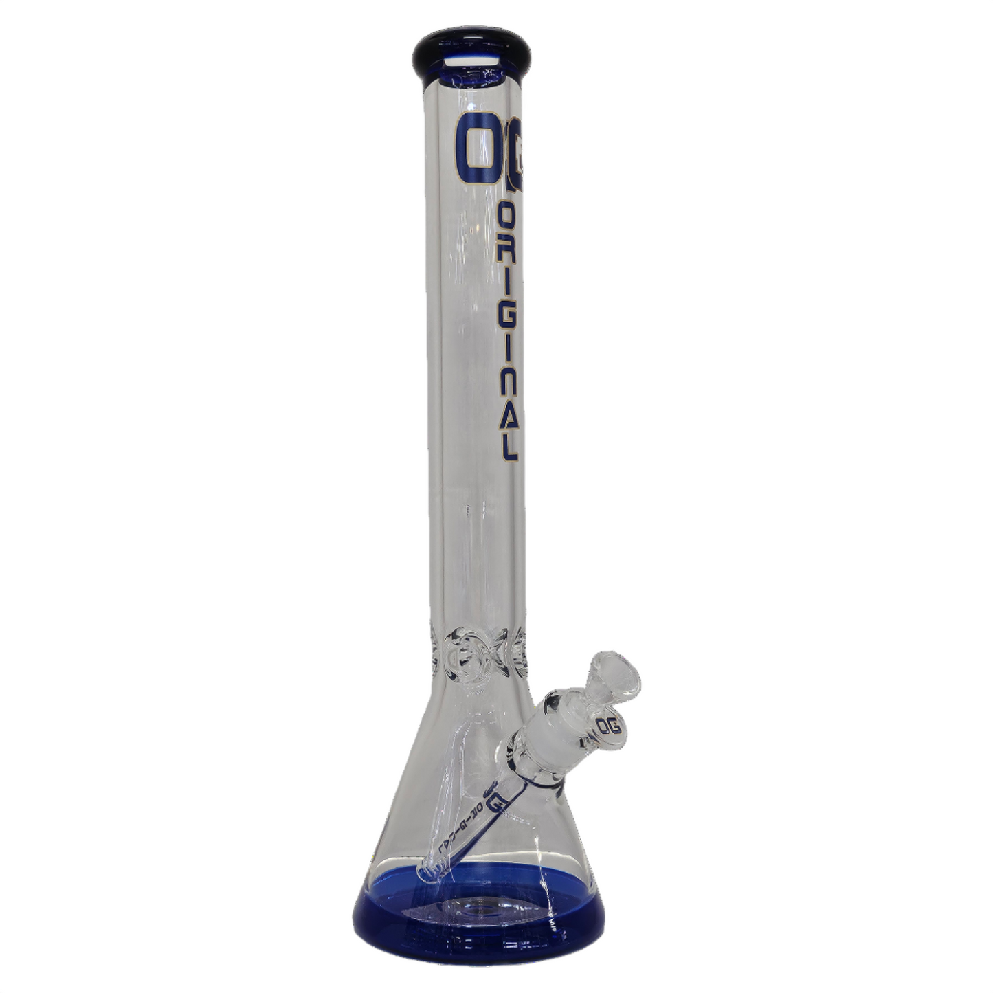 Blue OG 18" 7mm Beaker Bong - Glass Bong - The Wee Smoke Shop