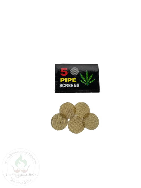 Brass Screens (5pc)-Pipe-The Wee Smoke Shop