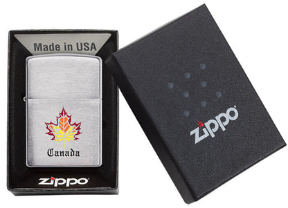 Zippo Canada Leaf Silver
