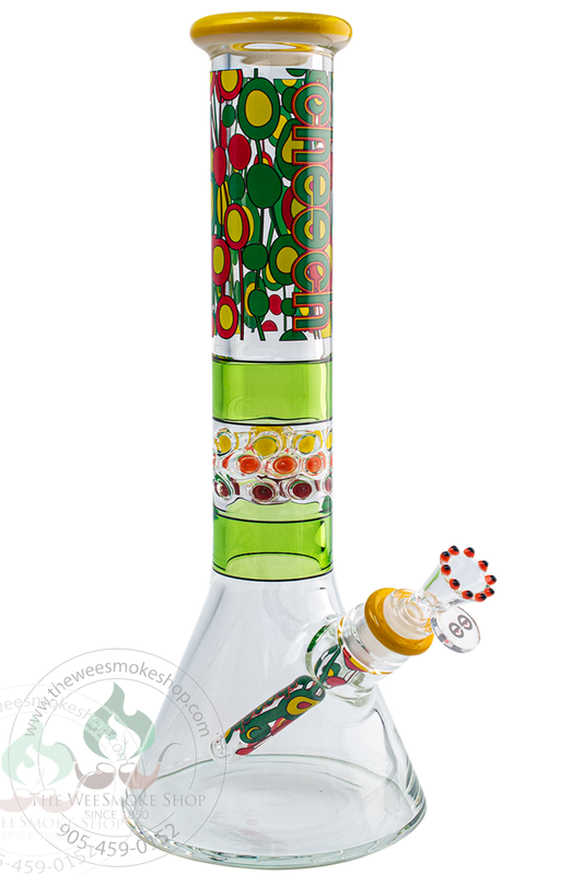 Cheech (15") Multicolour Glass Beaker Bong -Bongs- The Wee Smoke Shop