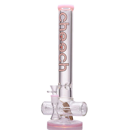 Cheech Glass 7mm Inline Bong (CH-150) - Pink - The Wee Smoke Shop 