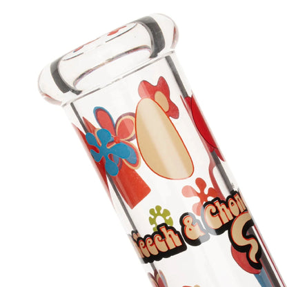 Cheech & Chong 12" Power To Flower Glass Beaker Bong - The Wee Smoke Shop