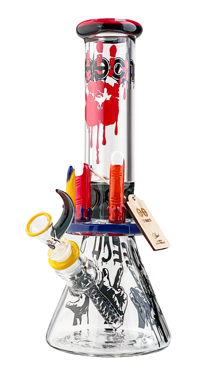 Cheech 13" Beaker With 3 Fingers (CHE-143) - The Wee Smoke Shop