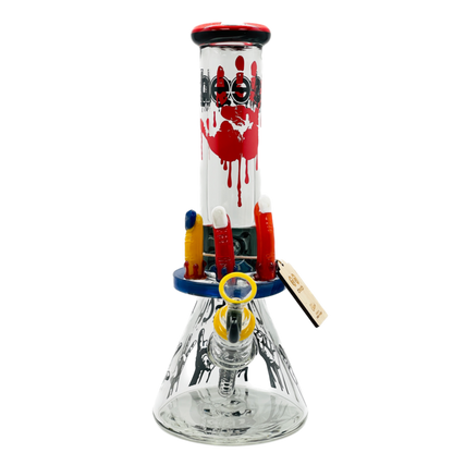 Cheech 13" Beaker With 3 Fingers (CHE-143) - The Wee Smoke Shop