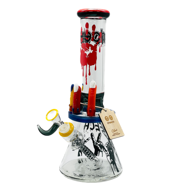 Cheech 13" Beaker With 3 Fingers (CHE-143) - The Wee Smoke Shop
