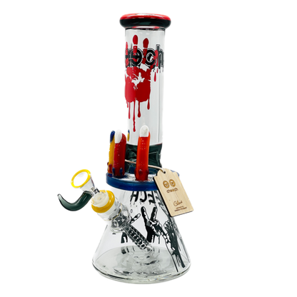Cheech 13" Beaker With 3 Fingers (CHE-143) - The Wee Smoke Shop