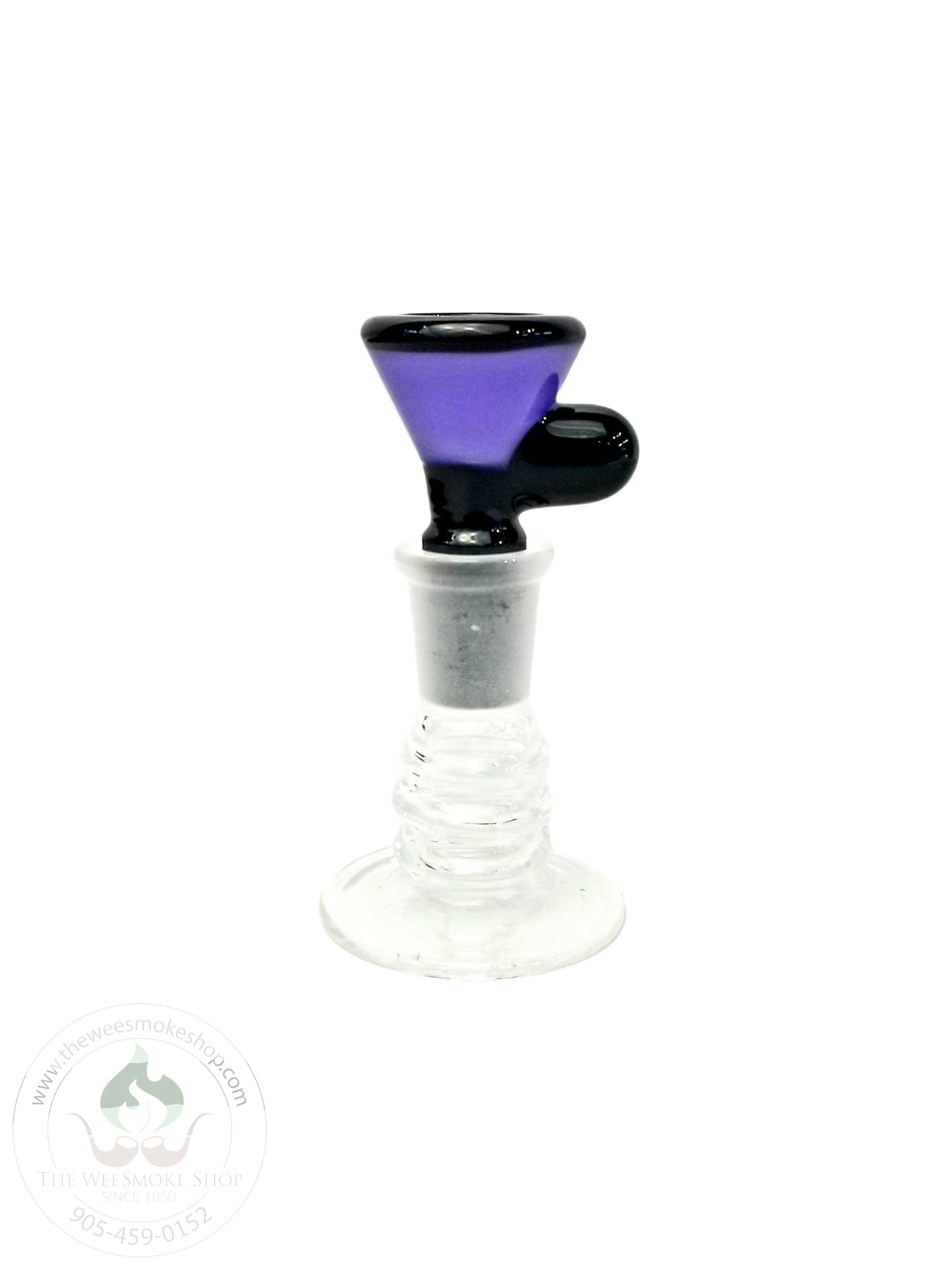 Cheech Solid Colour Stripe (14mm) Bowl-Purple-The Wee Smoke Shop