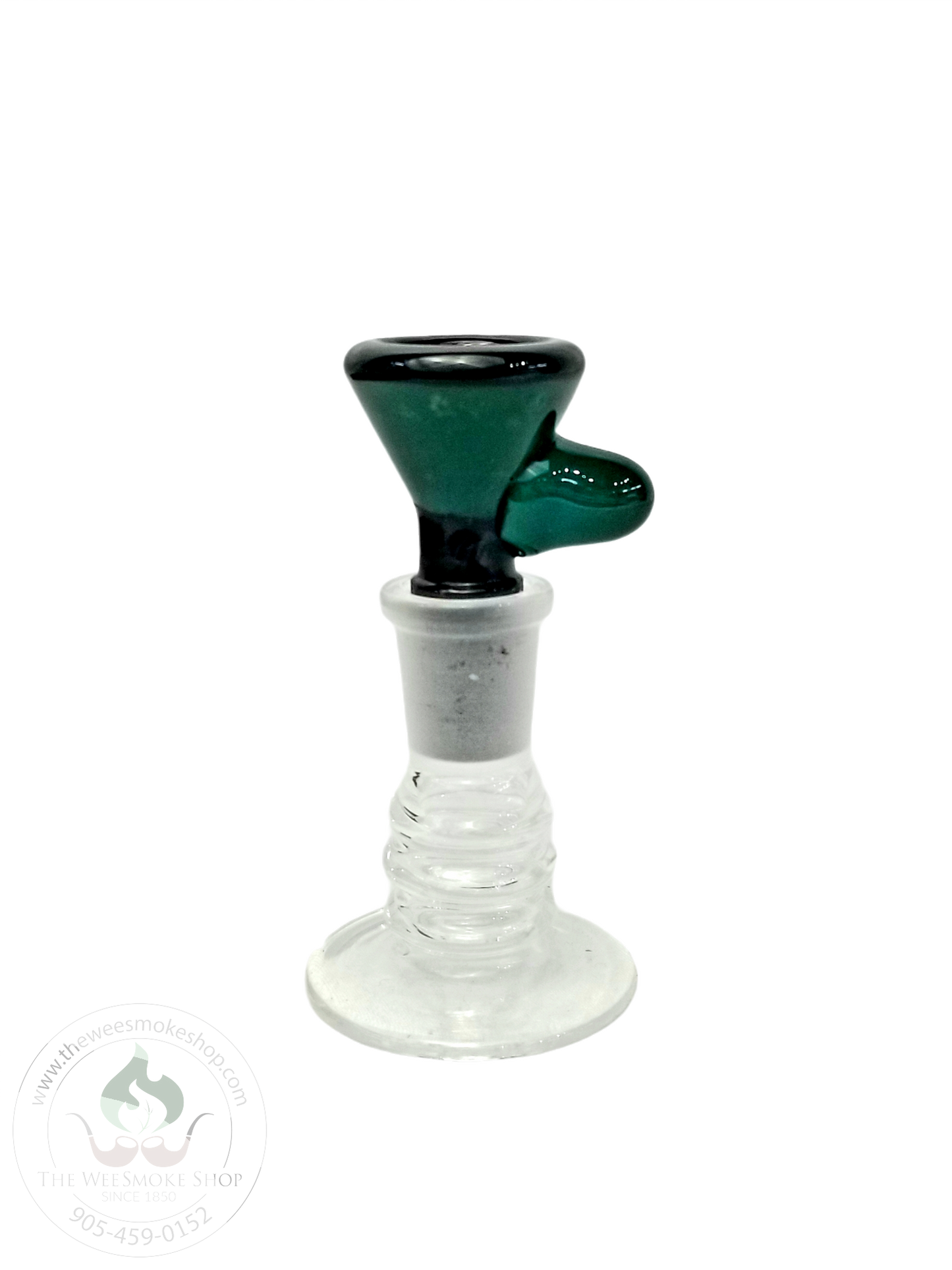 Cheech Solid Colour Stripe (14mm) Bowl-Green-The Wee Smoke Shop