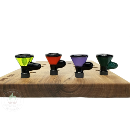 Cheech Solid Colour Stripe (14mm) Bowl-Bowls-The Wee Smoke Shop