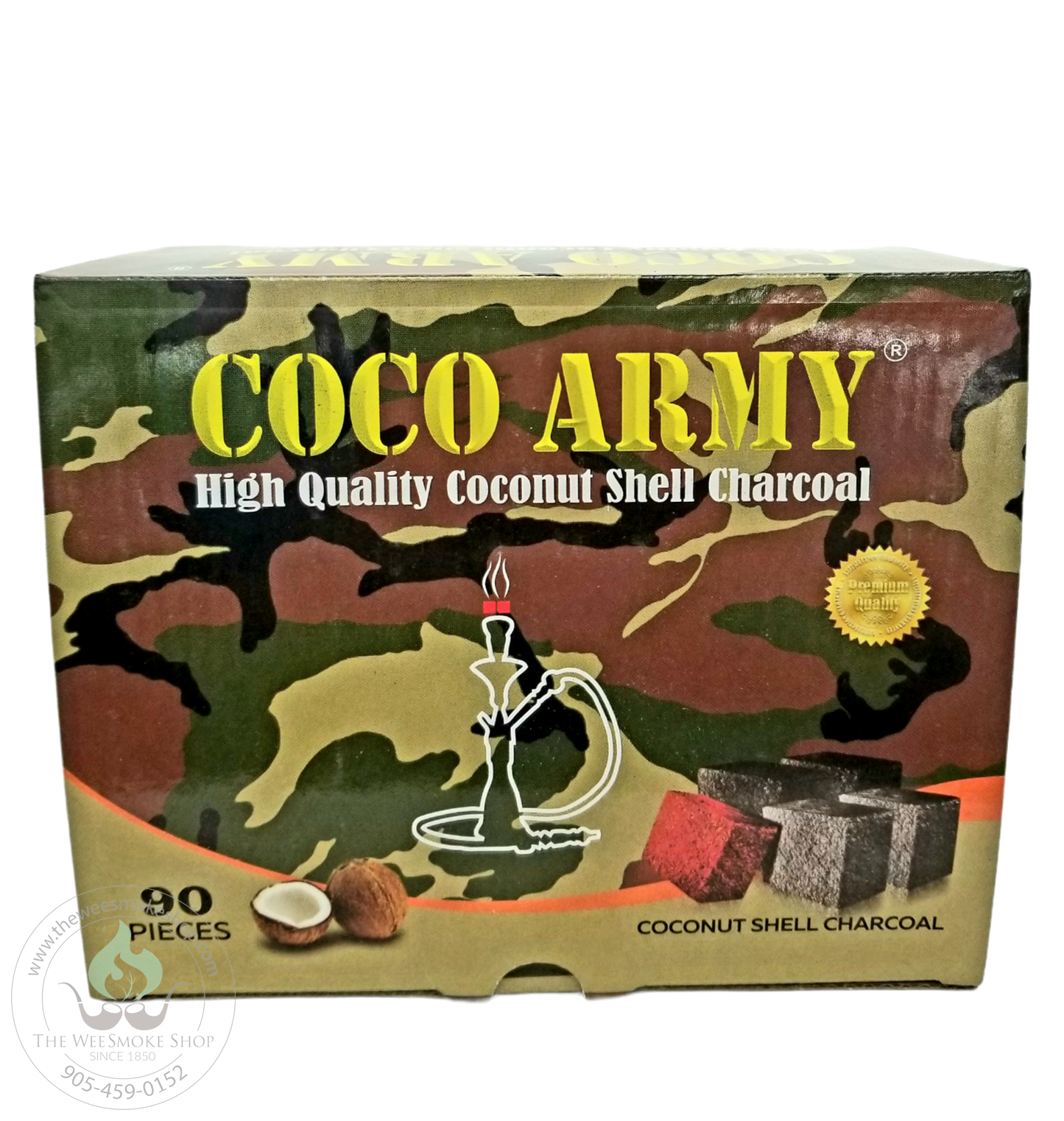 Coco Army Coals (90pc)-Hookah accessories-The Wee Smoke Shop
