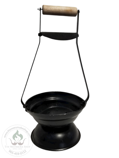 Black Egyptian Charcoal Holder-Hookah accessories-The Wee Smoke Shop