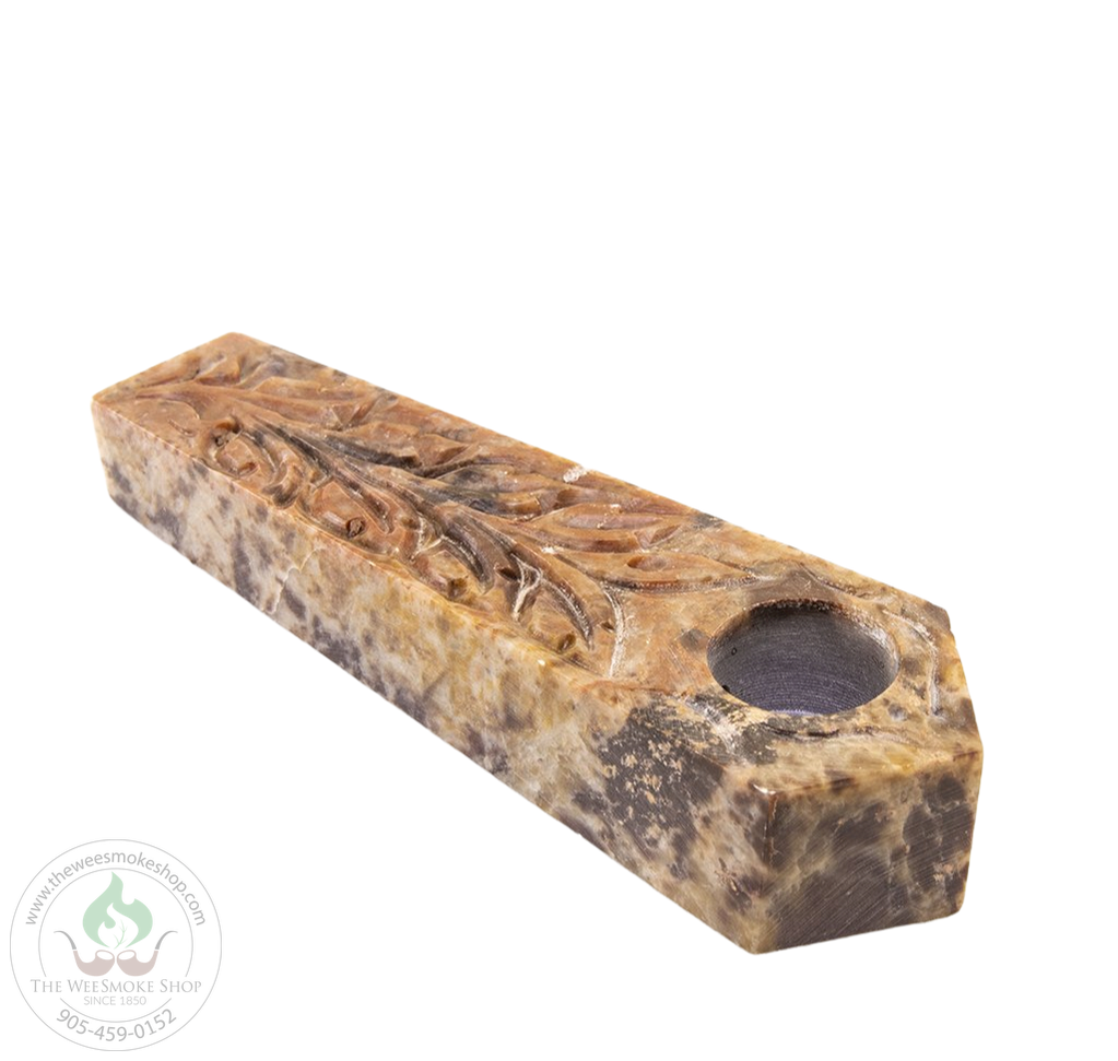 Flat Face Stone Hand Pipe-Pipe-The Wee Smoke Shop
