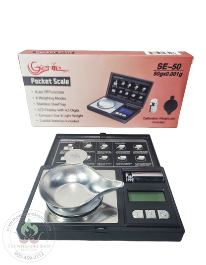Genie Pocket Scale SE-50 3D-Scale-The Wee Smoke Shop
