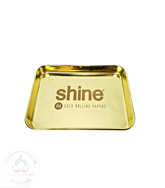 Gold Shine Tray-rolling tray-The Wee Smoke Shop