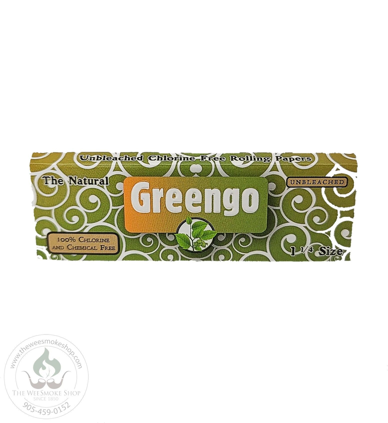 Greengo Rolling Papers. Natural. 1 1/4 Size. The Wee Smoke Shop
