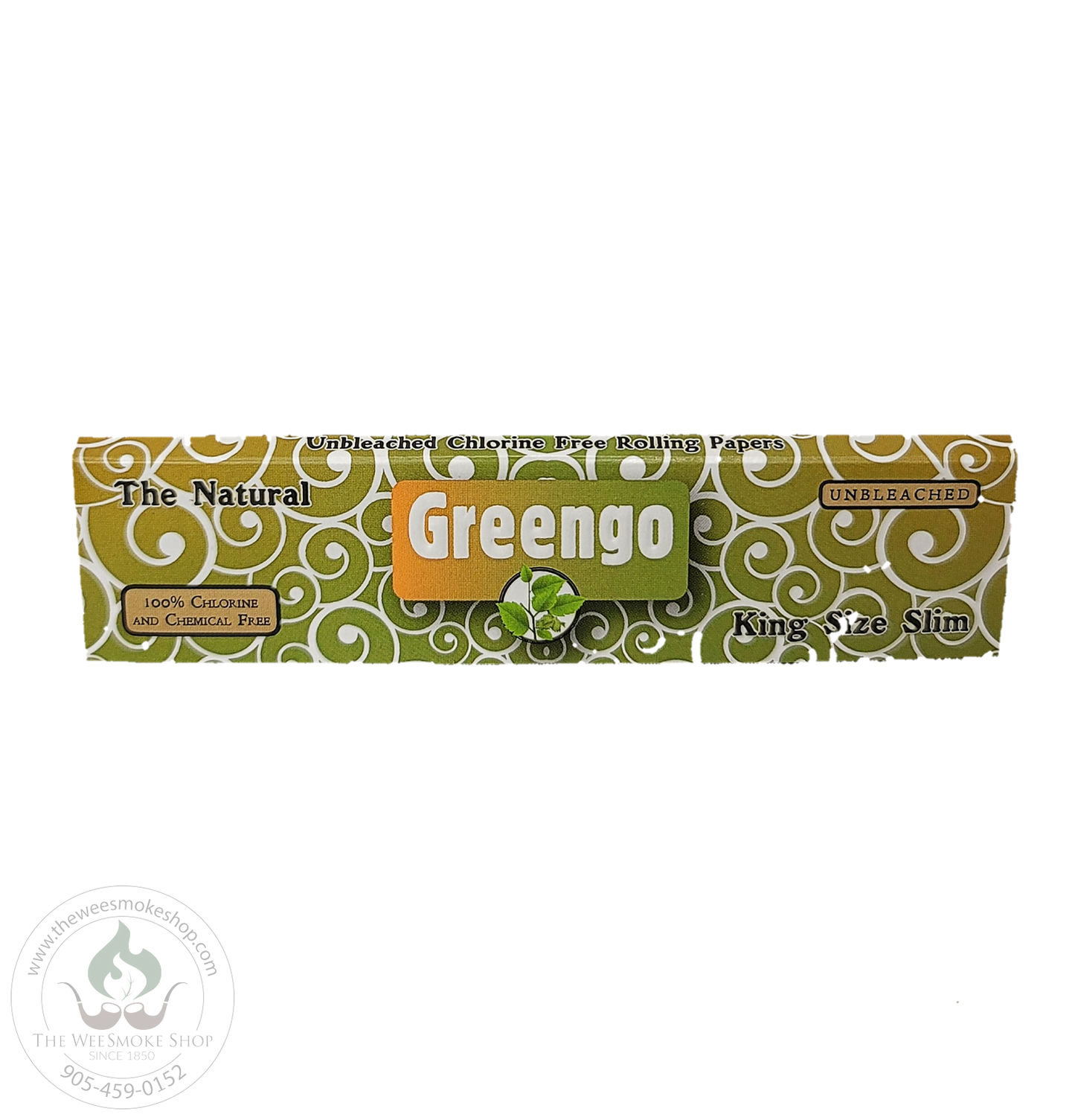 Greengo Rolling Papers. Natural. King size slim The Wee Smoke Shop