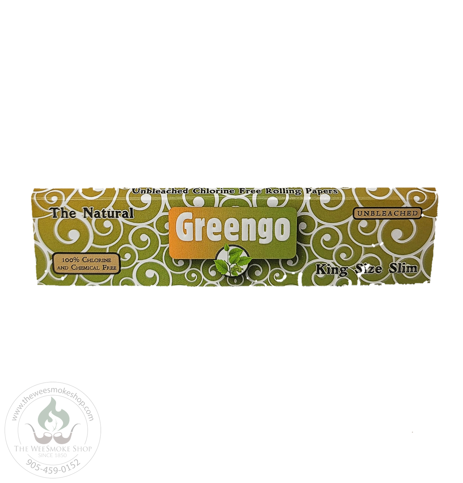 Greengo Rolling Papers. Natural. King size slim The Wee Smoke Shop