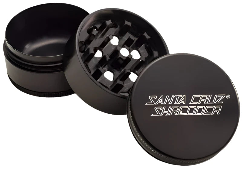 Santa Cruz Shredder 1 5/8" 3-Piece Metal Grinder - Black - The Wee Smoke Shop