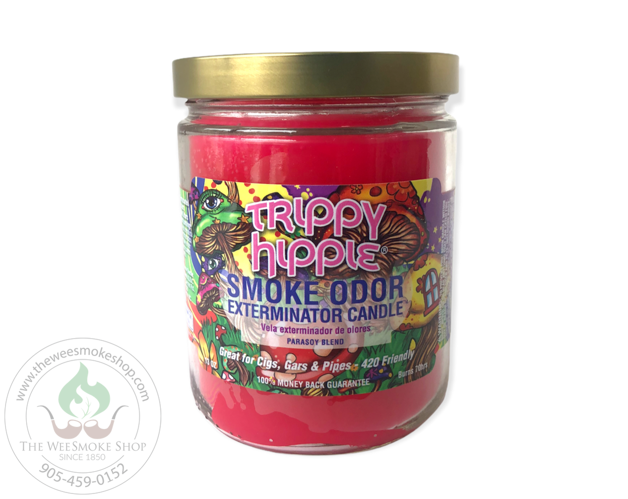 trippy Hippie Smoke Odor Exterminator Candle - Wee Smoke Shop