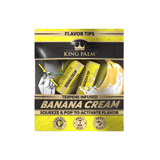 King Palm Flavoured Tips - Banana Cream (2)-The Wee Smoke Shop