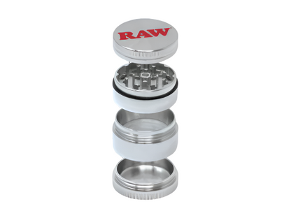 RAW Stainless Steel Grinder - 50mm- The Wee Smoke Shop