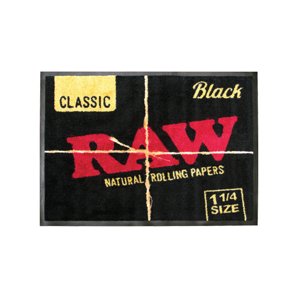 RAW Black Door Mat