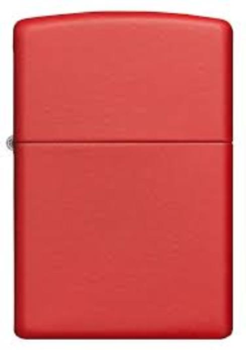 Zippo Classic Red Matte Lighter - The Wee Smoke Shop