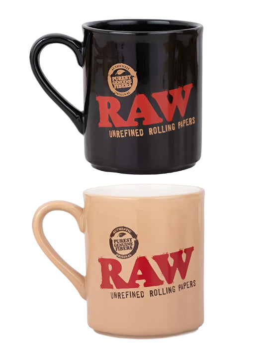 Raw Black Glass Mug-Raw-The Wee Smoke Shop