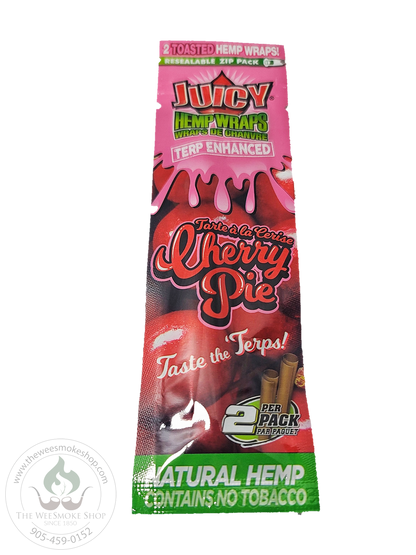 Juicy Jay Terp Enhanced Hemp Wraps - Cherry Pie - The Wee Smoke Shop