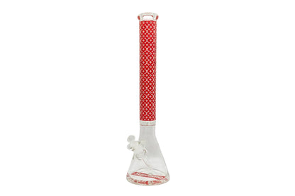 Supreme X LV 20" 9mm Beaker Bong - Red - The Wee Smoke Shop